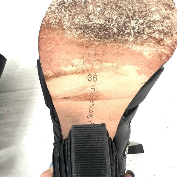 Camilla Skovgaard Black Caged Heels - Size 36 - Picture 11 of 11